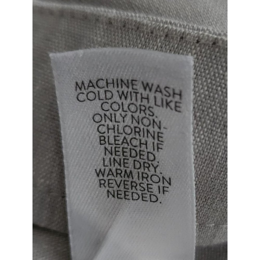J.Jill Women's Gray Linen‎ Stretch Button-Hem Tapered Ankle Cropped Pants Small - Picture 10 of 14